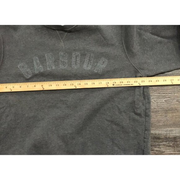 Barbour Prep Logo Crew Neck Sweatshirt Mid Grey Marl Mens 2XL - Picture 4 of 5